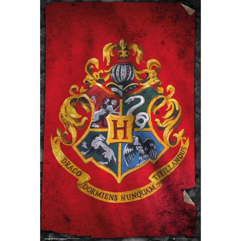 Foto van Gbeye harry potter hogwarts flag poster 61x91,5cm