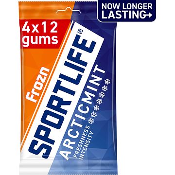 Foto van Sportlife frozn arcticmint sugar free gums 4 x 18g bij jumbo