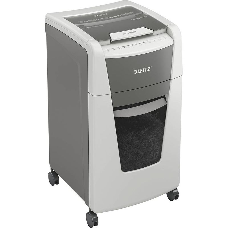 Foto van Leitz iq autofeed office 300 papierversnipperaar cross cut 60 l aantal bladen (max.): 300 veiligheidsniveau 4 ook geschikt voor paperclips, nietjes, creditcards