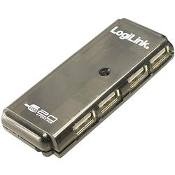 Foto van Logilink uh0001a 4 poorten usb 2.0-hub grijs