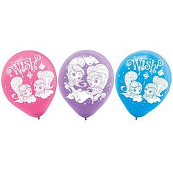 Foto van Nickelodeon ballonnen shimmer en shine 23 cm 6 stuks