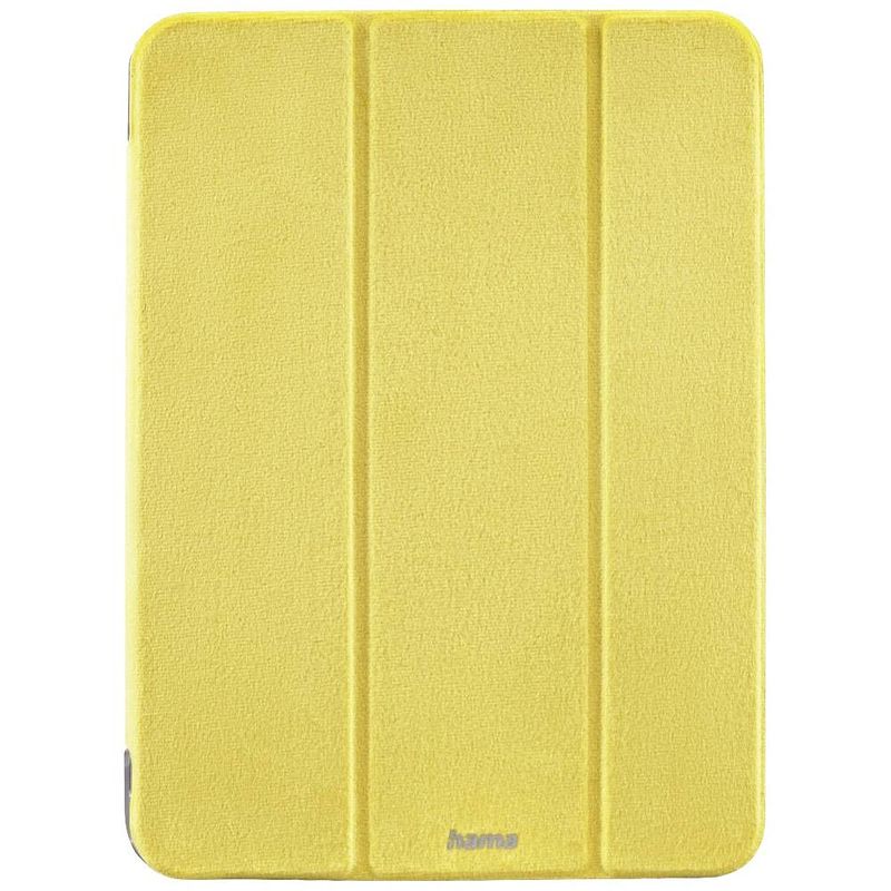 Foto van Hama velvet bookcase geschikt voor apple model: ipad 10.9 (10e generatie) geel