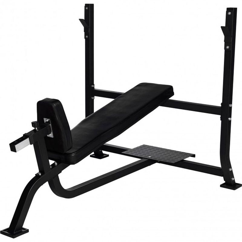 Foto van Gorilla sports incline halterbank - fitnessbank - belastbaar tot 250 kg - zwart