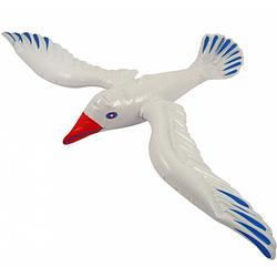 Foto van Witte opblaas vogel meeuw 67 cm - opblaasfiguren