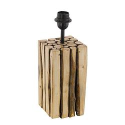Foto van Eglo ribadeo tafellamp - e27 - 32,5 cm (h) - hout, bruin