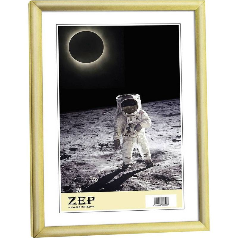 Foto van Zep - kunststof fotolijst ""new easy"" goud voor foto formaat a4 / 21x29,7 - kg11