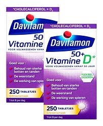 Foto van Davitamon vitamine d 50+ tabletten