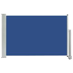 Foto van The living store zijscherm - polyester - 60 x 0-300 cm - blauw/grijs