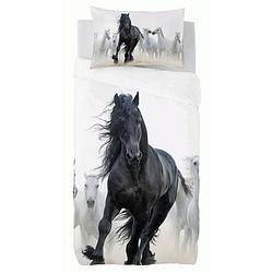 Foto van Zavelo dekbedovertrek fries paard black pearl-140x200/220