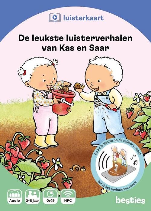 Foto van De leukste luisterverhalen van kas en saar - pauline oud - luisterboek (9789083333519)