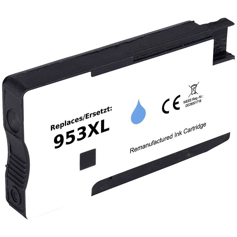 Foto van Renkforce inktcartridge vervangt hp 953 xl (f6u16ae) compatibel cyaan rf-5655878