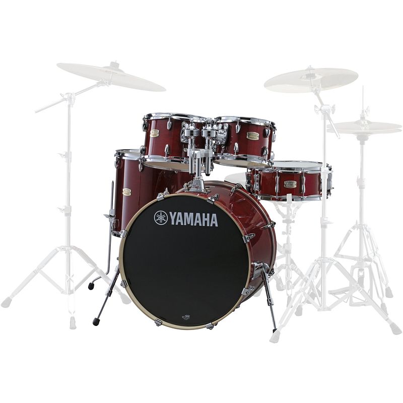 Foto van Yamaha jsbp2f5cr stage custom birch shellset cranberry red