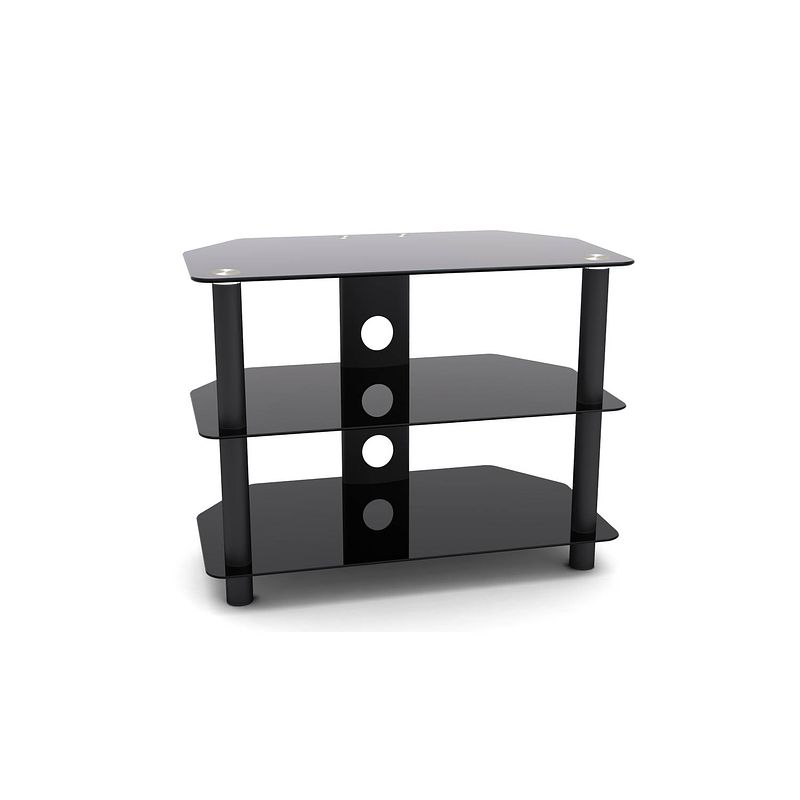 Foto van Tv kast meubel - tv dressoir - audio meubel - 65 cm breed - zwart