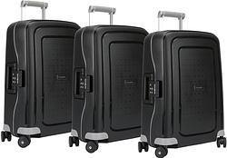 Foto van Samsonite s'cure spinner 55cm black triple kofferset