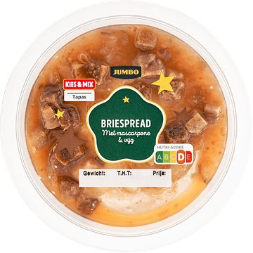 Foto van Jumbo briespread met mascarpone & vijg 150 g aanbieding bij jumbo | 3 voor 6.00