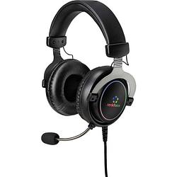 Foto van Renkforce rf-gh-300 over ear headset kabel gamen 7.1 surround zwart microfoon uitschakelbaar (mute), volumeregeling