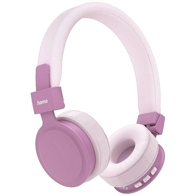 Foto van Hama freedom lit on ear headset bluetooth stereo pink vouwbaar, headset, volumeregeling