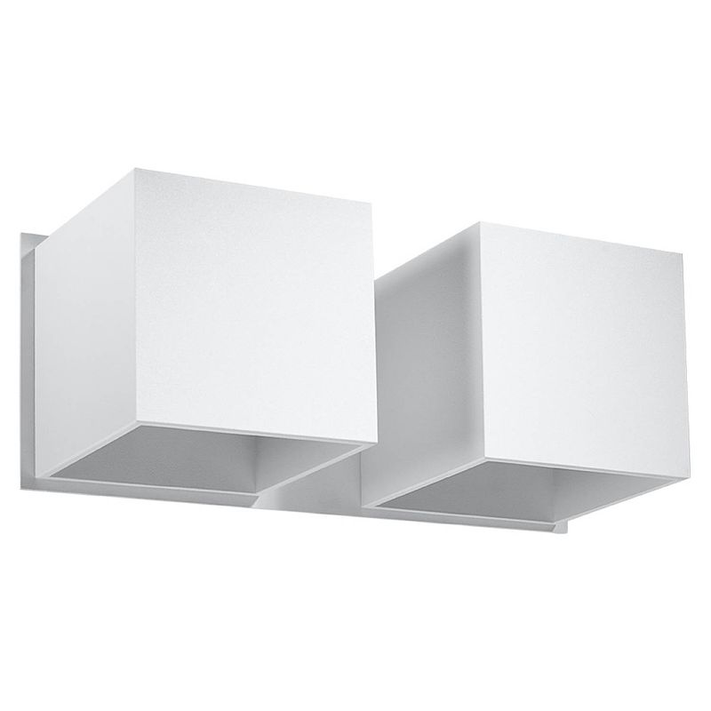 Foto van Sollux wandlamp quad excl. 2x g9 wit