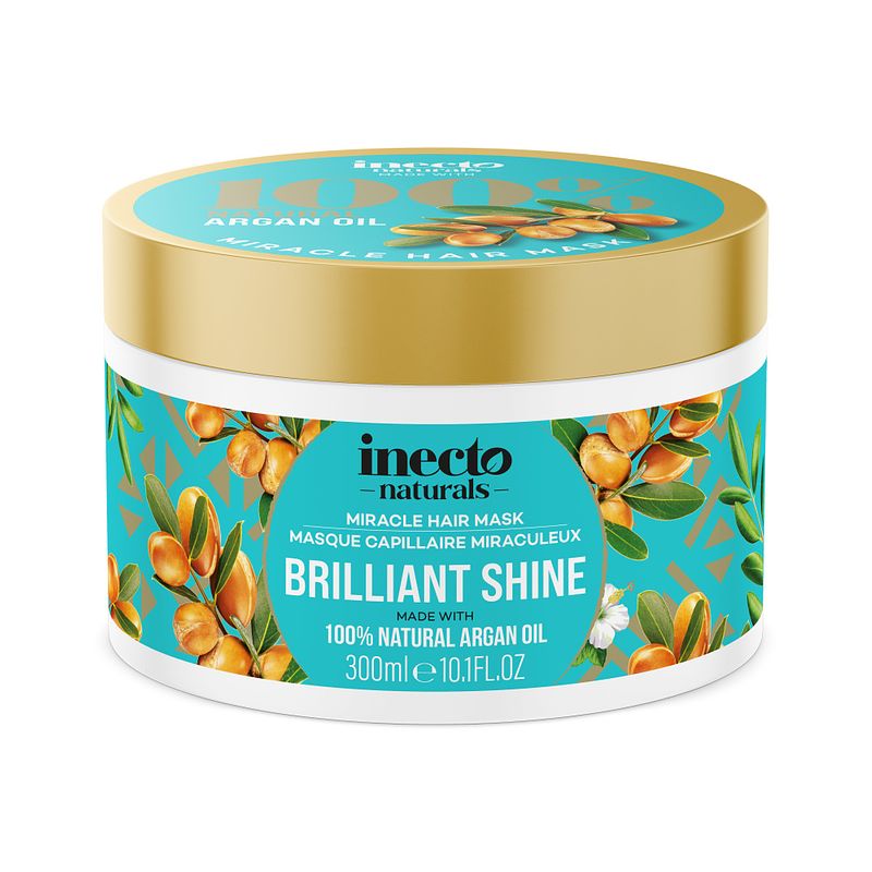 Foto van Inecto naturals brilliant shine miracle hair mask