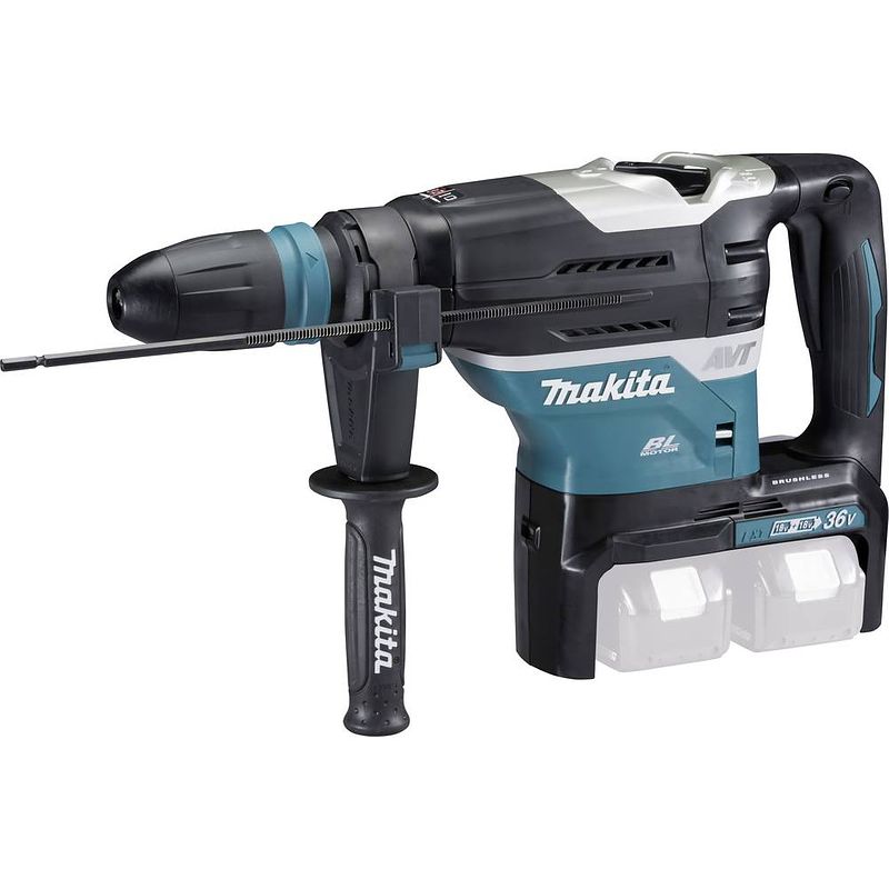 Foto van Makita makita sds-max-accu-combihamer 18 v li-ion zonder accu, incl. koffer