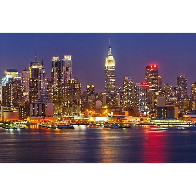 Foto van Dimex manhattan at night vlies fotobehang 375x250cm 5-banen