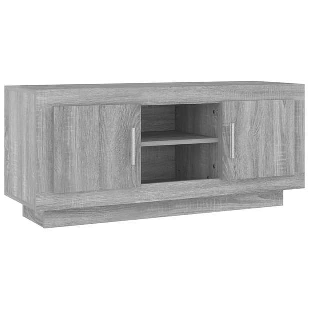 Foto van Vidaxl tv-meubel 102x35x45 cm bewerkt hout grijs sonoma eikenkleurig