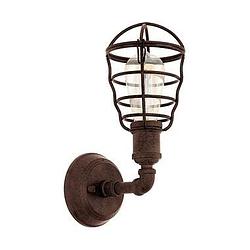 Foto van Eglo wandlamp port seton - oud bruin - leen bakker