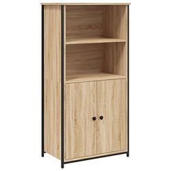 Foto van Vidaxl hoge kast 62x36x121,5 cm bewerkt hout sonoma eiken