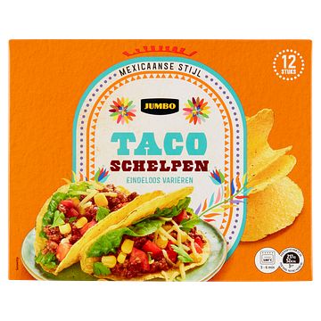 Foto van Jumbo taco schelpen 12 stuks