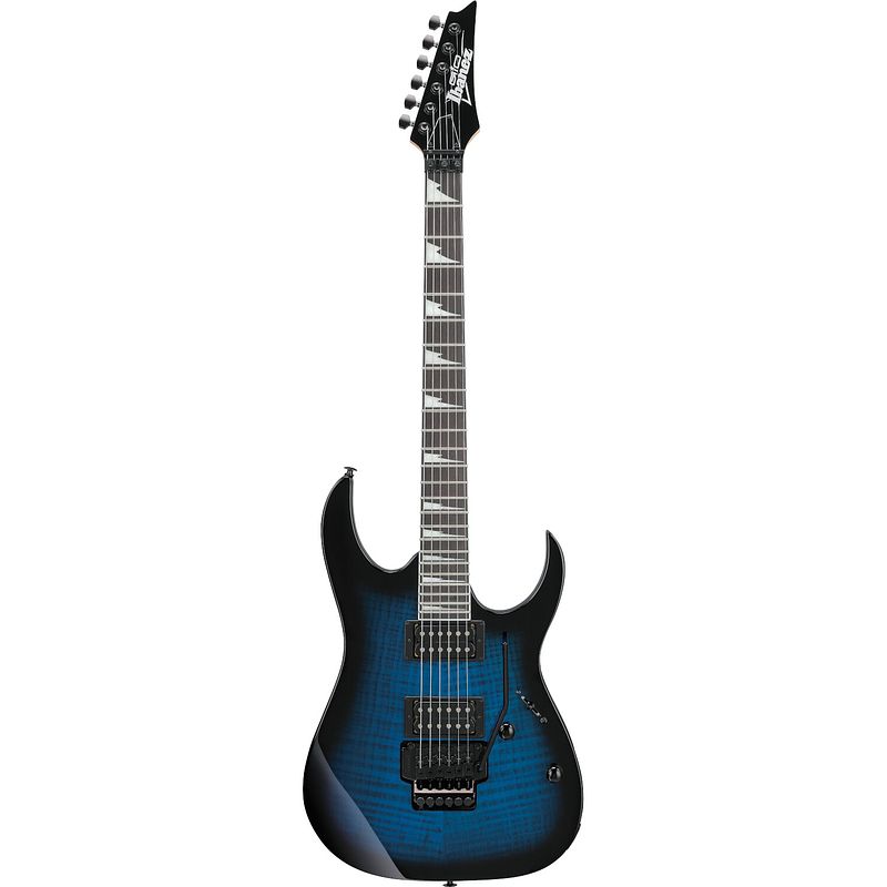 Foto van Ibanez grg320fa gio transparent blue sunburst elektrische gitaar