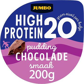 Foto van Jumbo high protein pudding chocoladesmaak 200 g