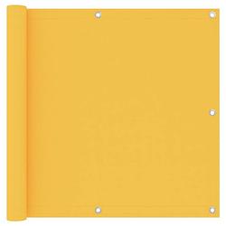 Foto van Vidaxl balkonscherm 90x600 cm oxford stof geel