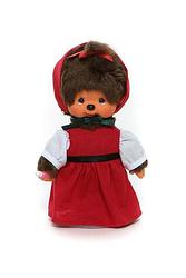 Foto van Monchhichi meisje roodkapje (20 cm) - speelgoed (4905610220434)