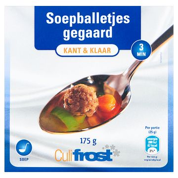 Foto van Culifrost soepballetjes gegaard kant & klaar 175g bij jumbo