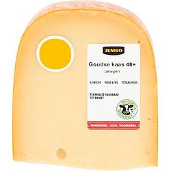 Foto van Jumbo goudse kaas 48+ belegen voordeelverpakking ca. 560g