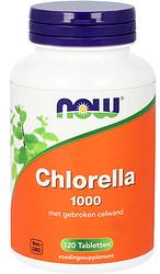 Foto van Now chlorella 1000mg tabletten