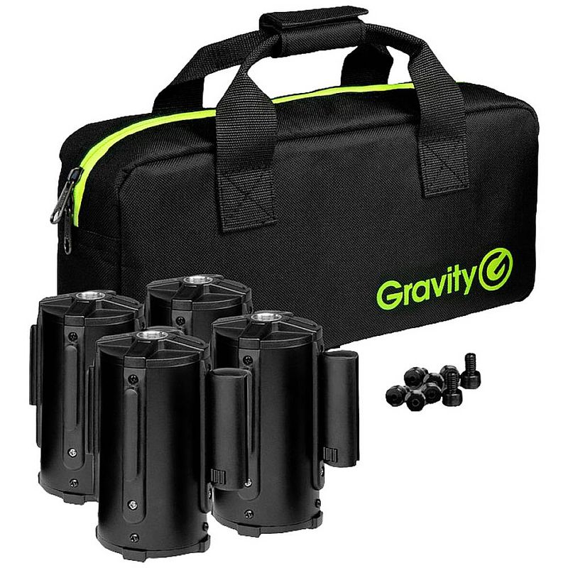 Foto van Gravity sa belt 1 b set 1 - 4 afsluitbanden cassettes voor montage in standaard incl. tas