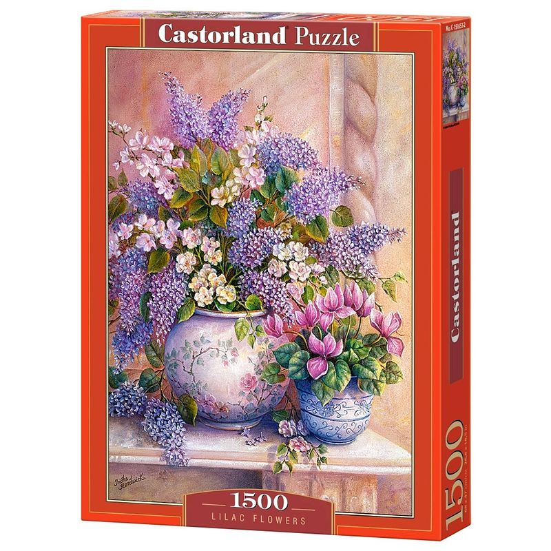 Foto van Castorland legpuzzel lilac flowers 1500 stukjes