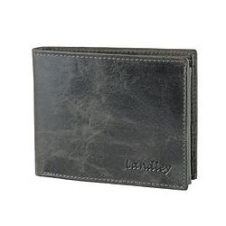 Foto van Landley 'swild-look's leren heren portemonnee - billfold model - met anti-skim rfid bescherming - grijs