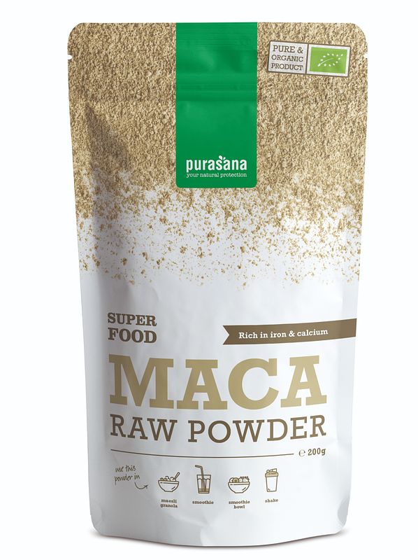 Foto van Purasana maca raw powder