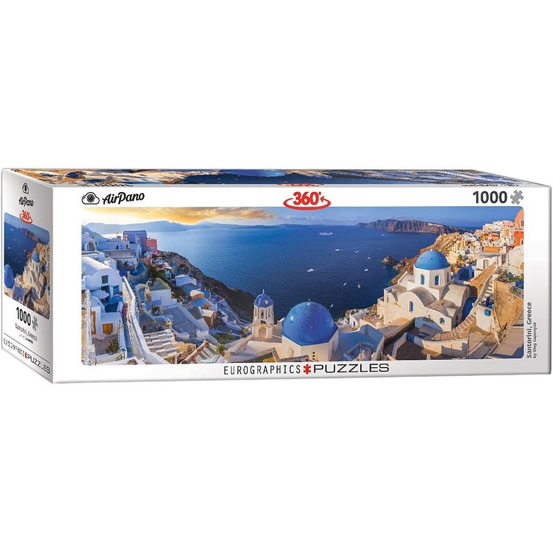 Foto van Eurographics puzzel santorini greece panorama - 1000 stukjes