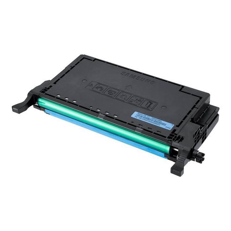 Foto van Samsung clt-c5082s cyaan tonercartridge (su056a) voor clp-620 / clp-670-serie / clx-6220-6250