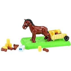 Foto van Toi-toys dobbelspel paard met kar