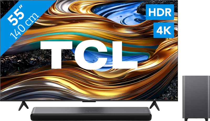 Foto van Tcl 4k led 55p71b (2024) + soundbar