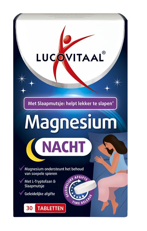 Foto van Lucovitaal magnesium nacht tabletten