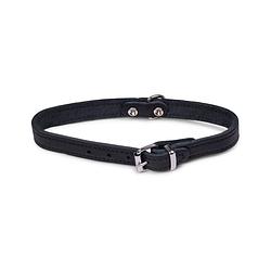 Foto van Dierenbenodigdheden vadigran halsband hond geolied leder zwart 37cmx14mm s