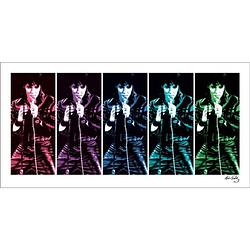 Foto van Pyramid elvis presley 68 comeback special pop art kunstdruk 100x50cm