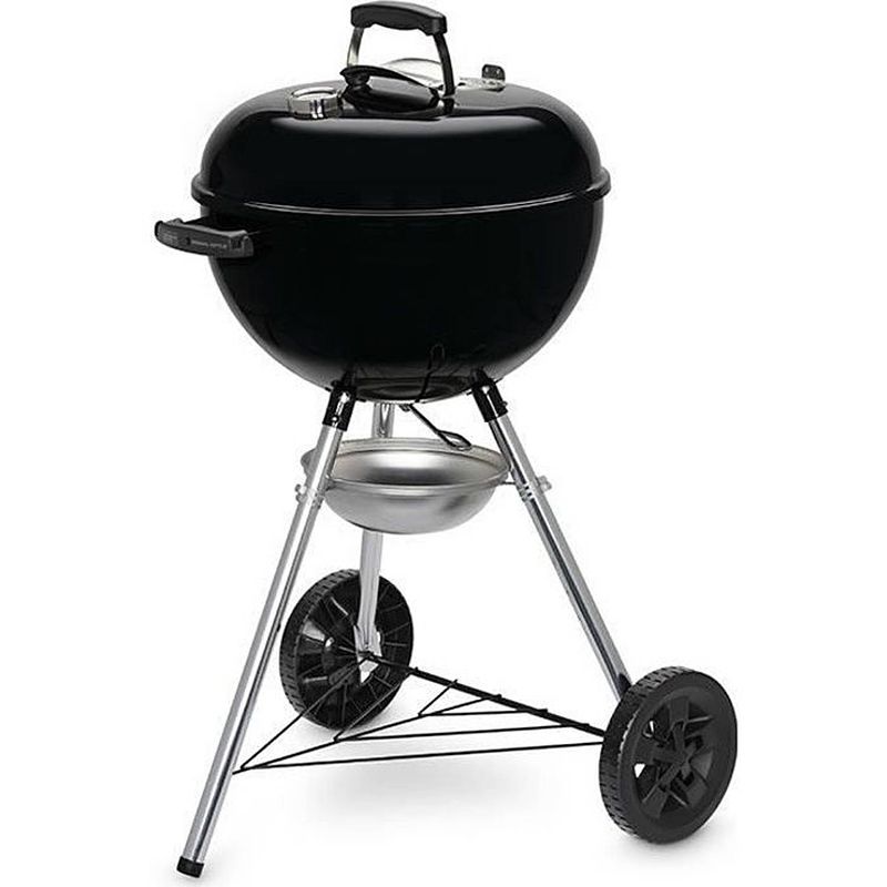 Foto van Weber original kettle e-4710 houtskoolbarbecue - verchroomd staal - ø 47 cm