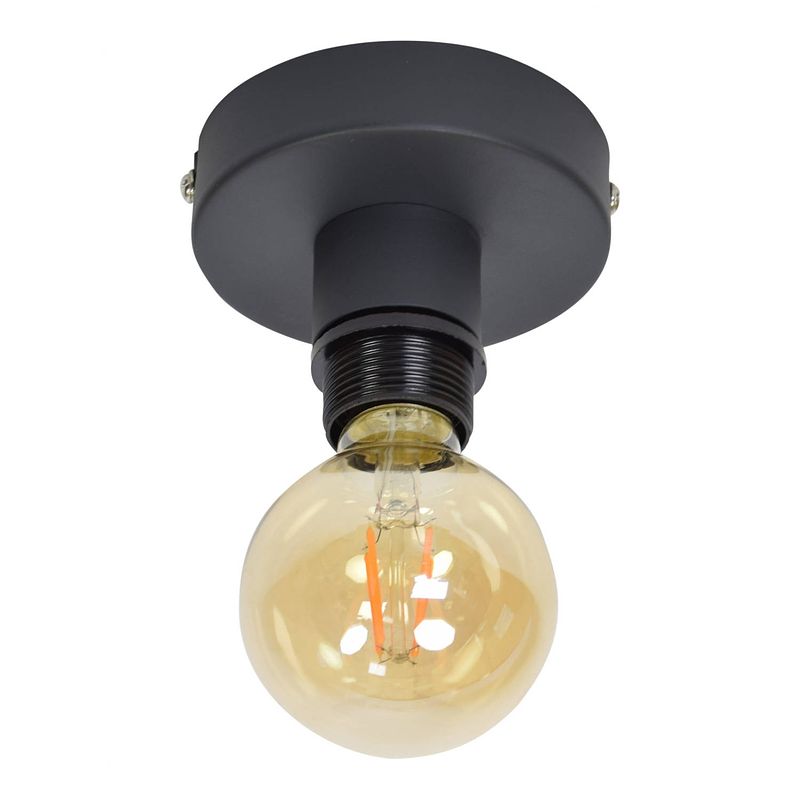 Foto van Urban interiors plafondlamp single vintage black