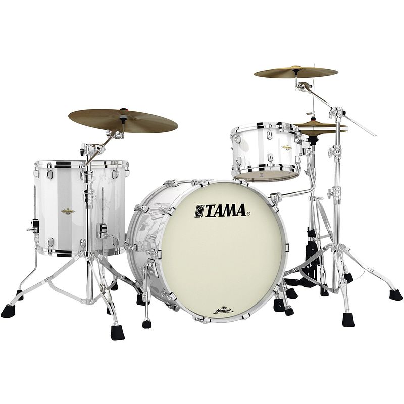 Foto van Tama ma32czs-pwh starclassic maple piano white 3d. shellset